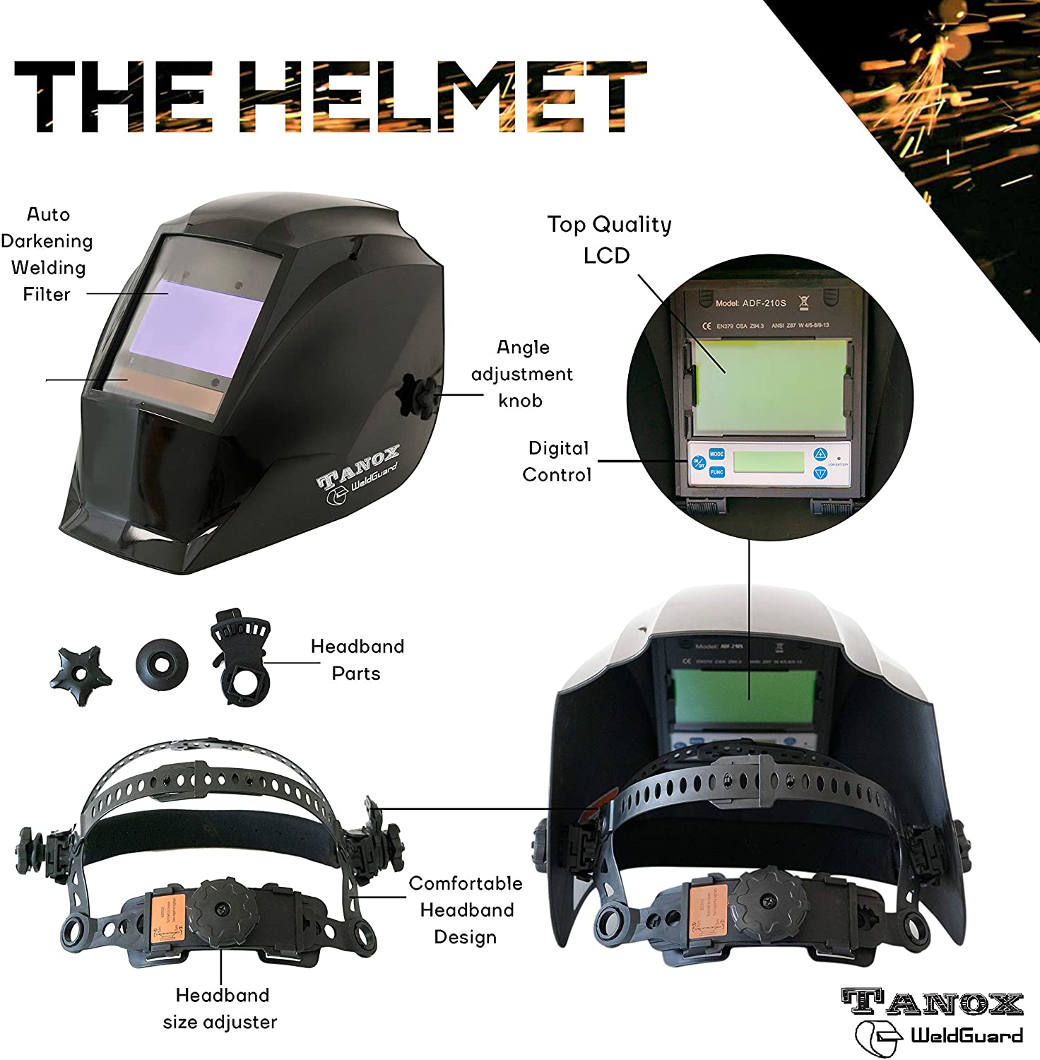 Tanox ADF SolarPowered Welding Helmet Review Welding Choice